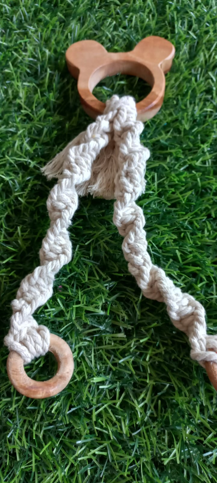 Soothe your teething baby naturally with our Neem Macrame Teethers, crafted from high-quality neem wood and soft macrame for safe and soothing relief.