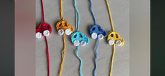 Cute Hand crochet Rakhi for Kids- Multiple designs available