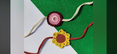 Cute Hand crochet Rakhi for Kids- Multiple designs available