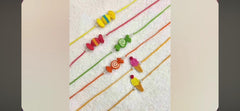 Cute Hand crochet Rakhi for Kids- Multiple designs available