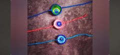 Cute Hand crochet Rakhi for Kids- Multiple designs available