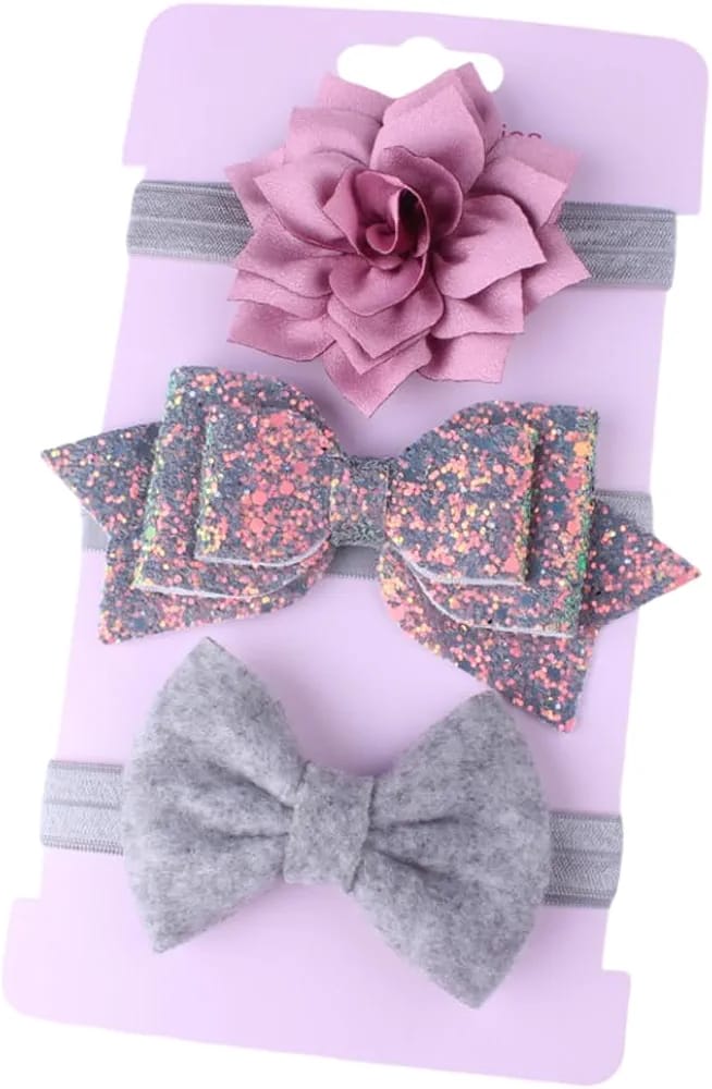 Add a touch of charm to your baby girl’s look with these delightful hair accessories, designed to complement any outfit. 