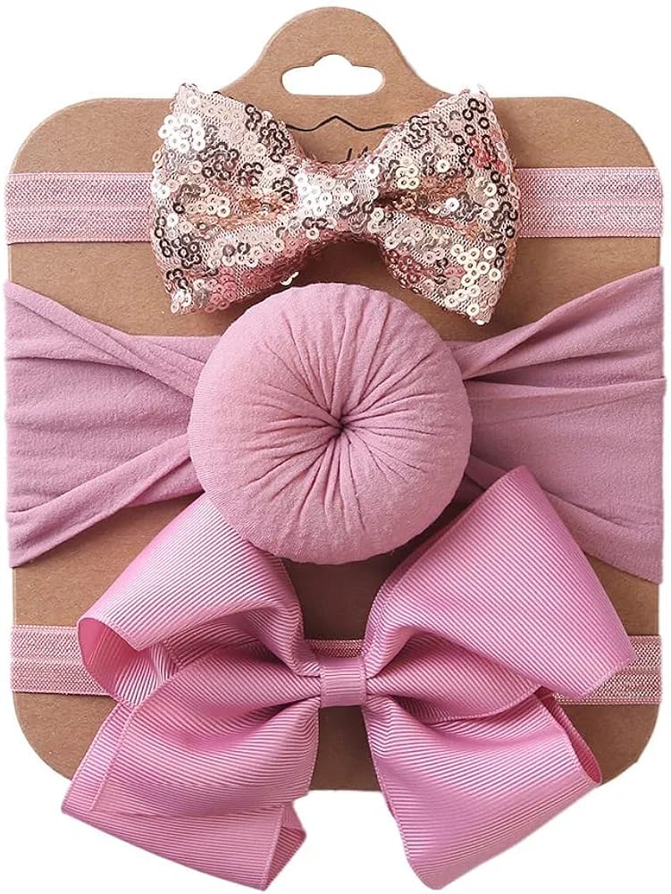 Add a touch of charm to your baby girl’s look with these delightful hair accessories, designed to complement any outfit. 