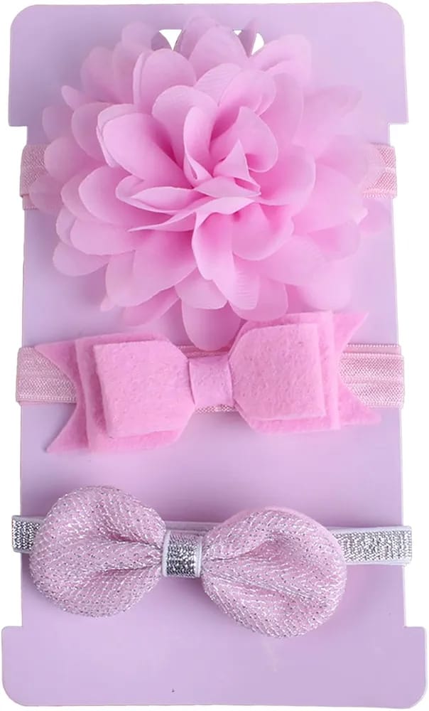 Add a touch of charm to your baby girl’s look with these delightful hair accessories, designed to complement any outfit. 