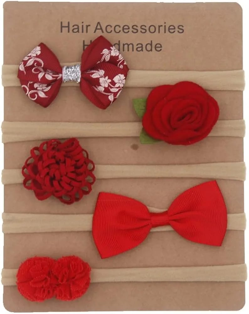 Add a touch of charm to your baby girl’s look with these delightful hair accessories, designed to complement any outfit. 