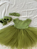 Fancy Frock hand Crocheted