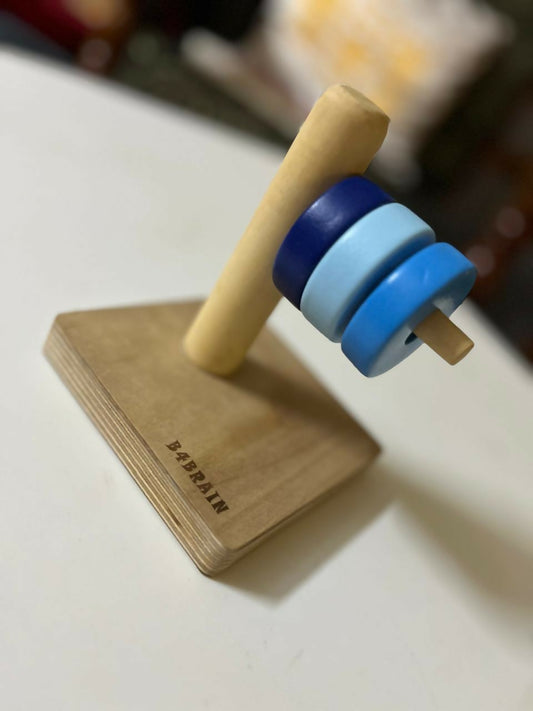 Stimulate creativity and fine motor skills with the B4 Brain Wooden Curved Dowel, crafted from high-quality, natural wood with a non-toxic finish.