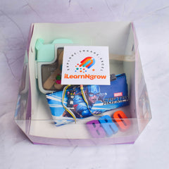 Celebrate Raksha Bandhan with a unique and thoughtful Rakhi Hamper featuring Stationery Pouches. 