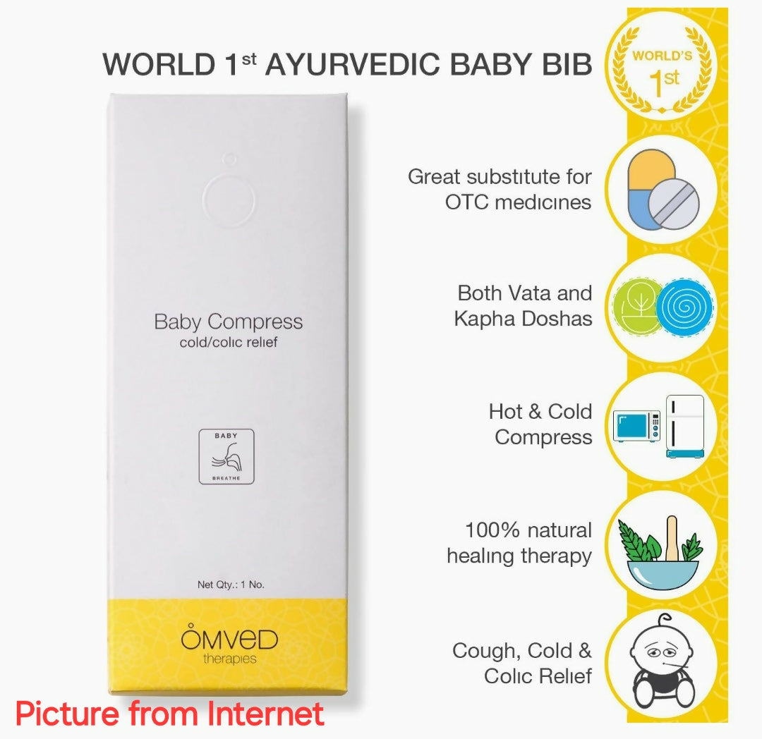 OMVED Baby Bib Compress for cold & colic relief - PyaraBaby