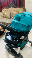 Experience ultimate comfort and convenience with the LUVLAP Stroller/Pram – featuring a reversible handle, adjustable canopy, and multiple reclining positions for your baby’s needs.