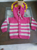 Crochet baby hoodies