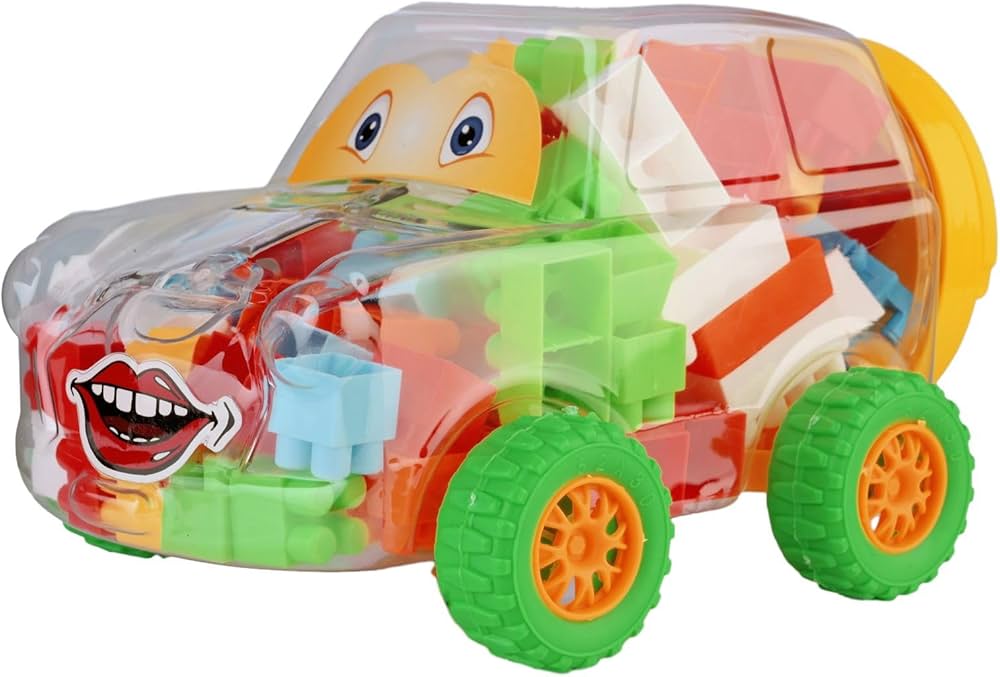 ZOOBIE  Fun Car Building Toy,Windup Rabbit Toy And Penrose Cube Combo