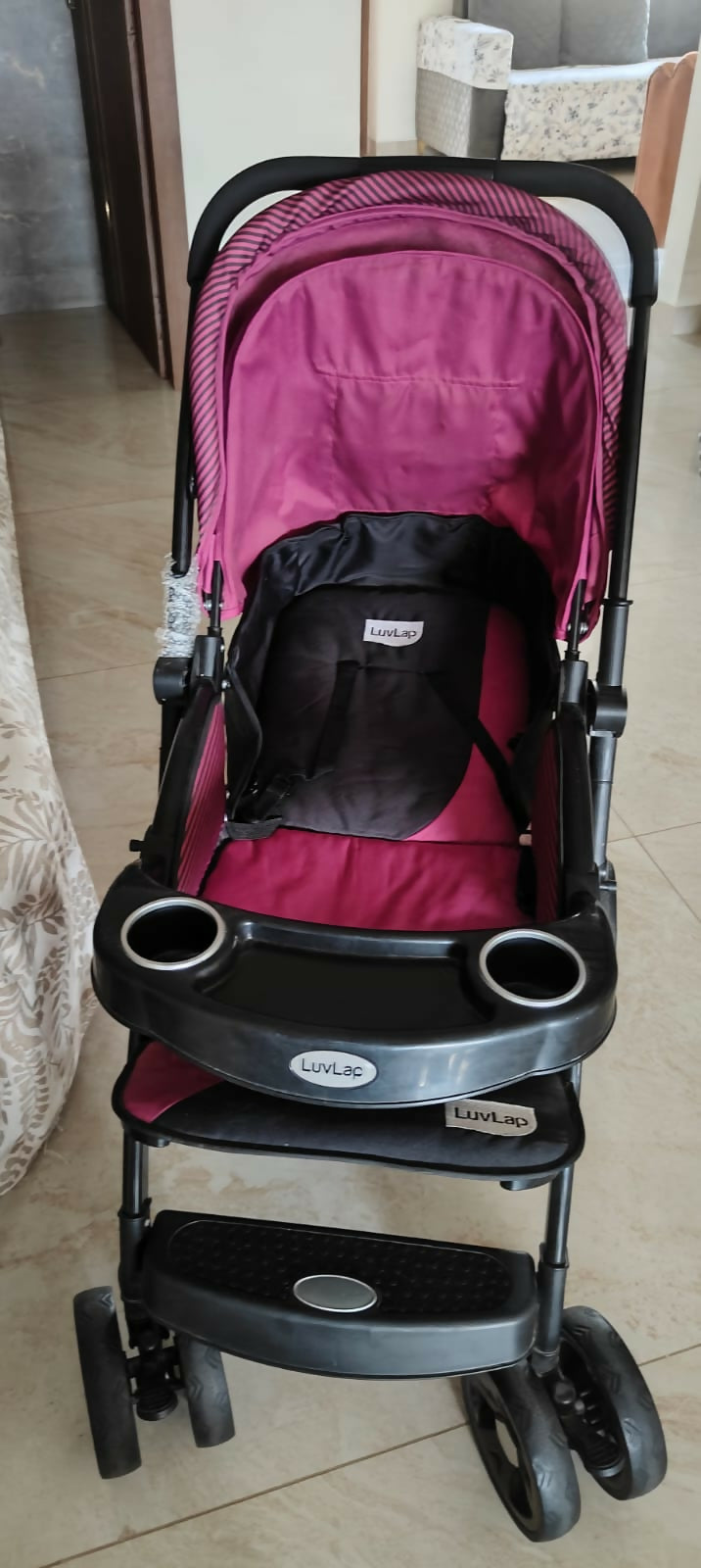 Explore comfort and style with the LUVLAP Galaxy Stroller/Pram – Perfect for your baby's safety and your peace of mind.