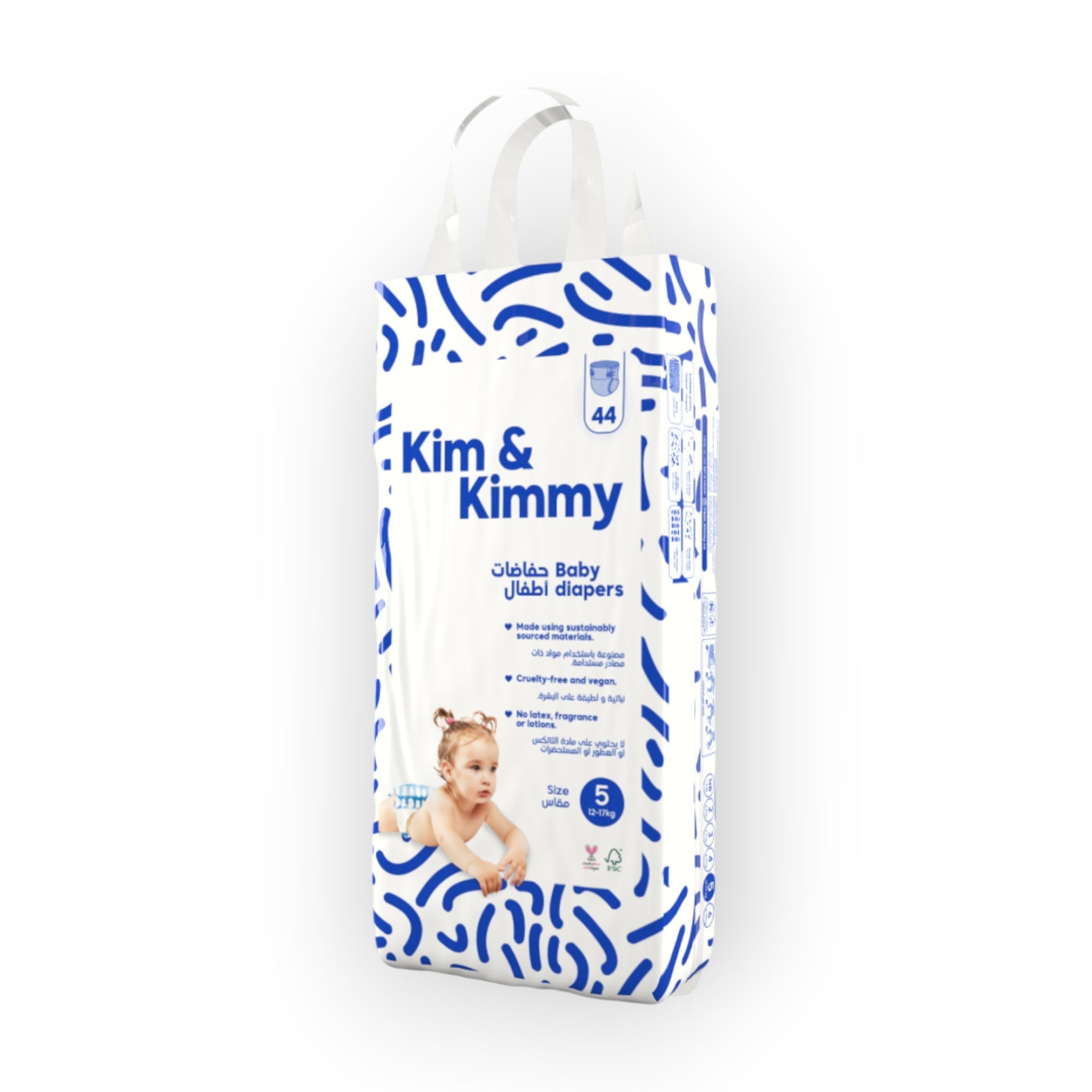 KIM & KIMMY  Eco-Friendly Baby Taped Diapers  