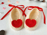 Crochet baby booties