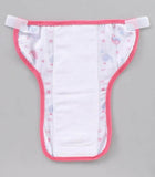 BABYHUG Muslin Cotton Reusable Velcro Printed Cloth Nappies Small Set of 12 - Multicolor