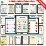 4000+Kids Printable Worksheets