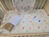 BABYHUG Kelly Wooden Cot / Crib With Detachable Bassinet & Mosquito Net