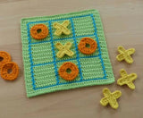 Crochet tic tac toe board game