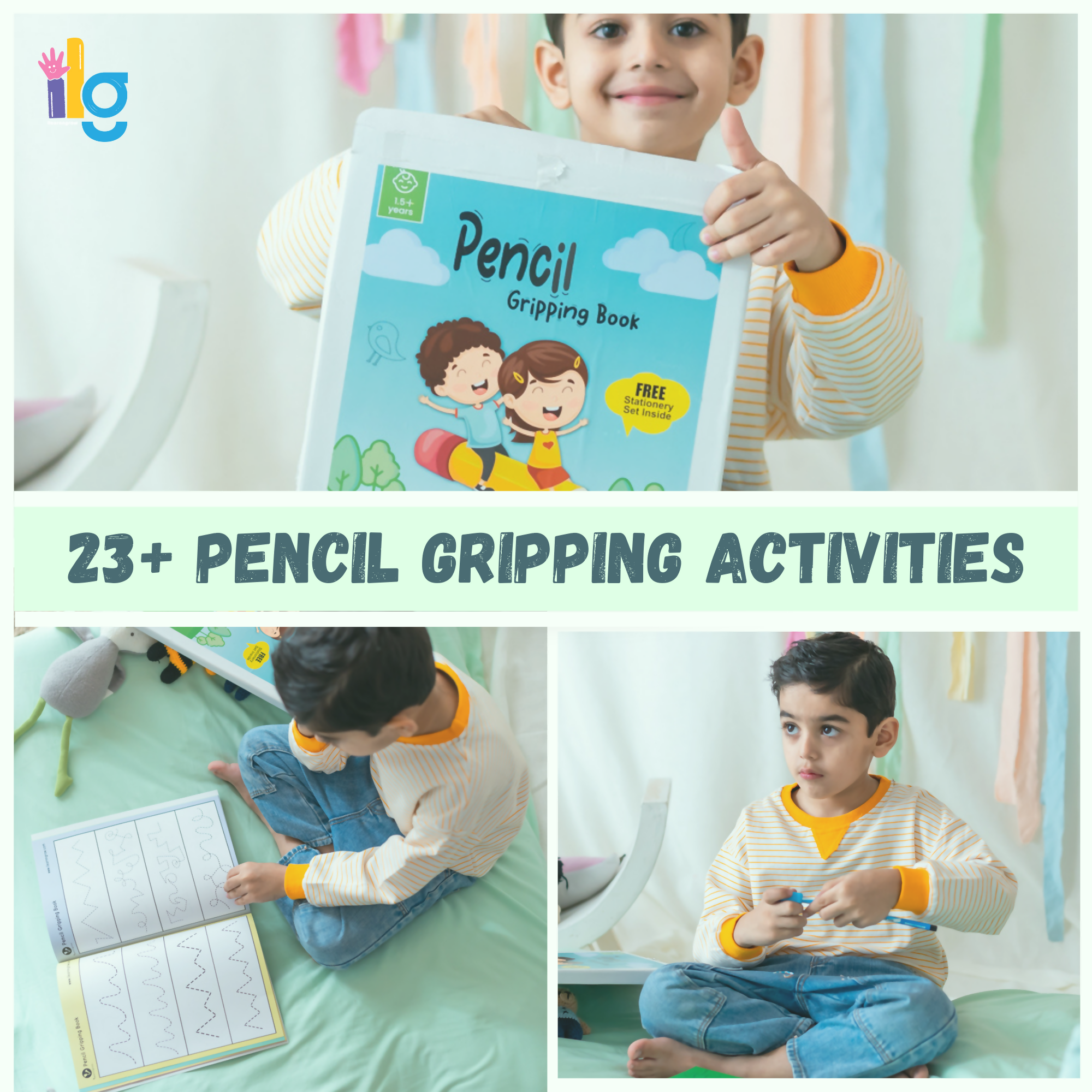 Introducing our Pencil Gripping Workbook - a carefully designed tool to support and refine a child's pencil grip and writing skills.