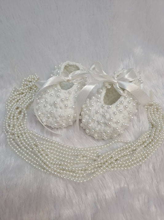 Crochet baby booties