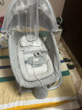 MASTELA 3-in-1 Automatic Swing - Grey: Multipurpose baby swing, rocker, and seat with soothing motions for your little one.