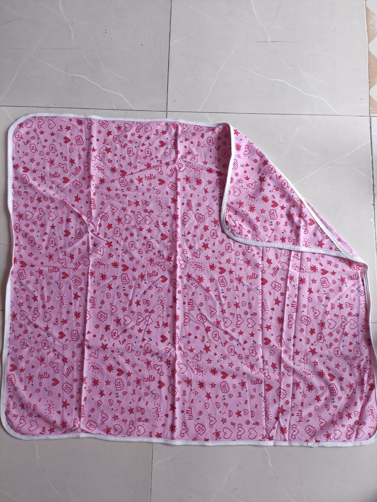 Make bath time fun and cozy with the Baby Printed Cotton Hooded Towel - 3 Pieces set, offering softness and charm for your little one's post-bath cuddles.