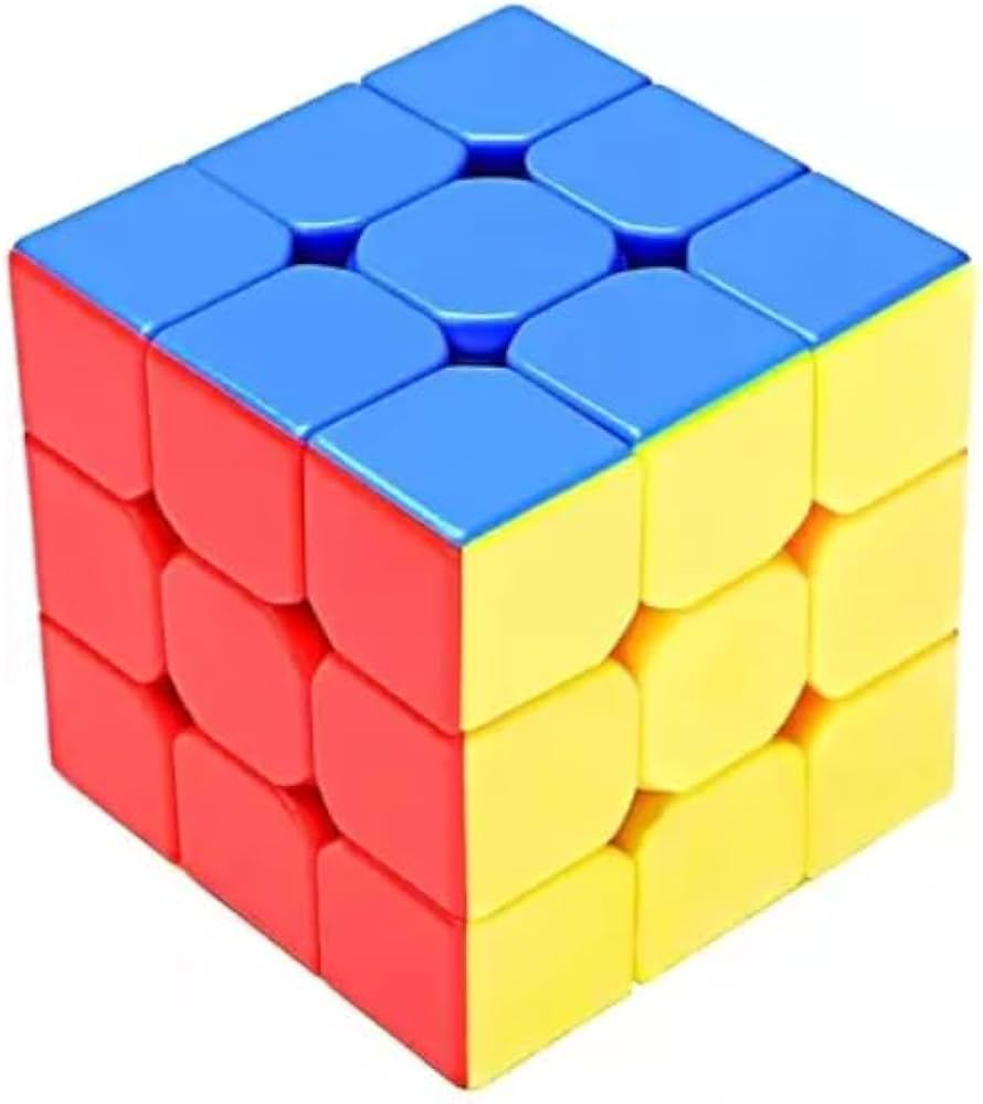 RUBIK'S  Cube 3x3x3 High-Speed Sticker less Magic Puzzle Cube