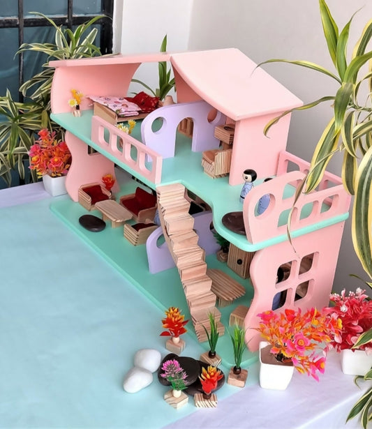 Wooden big doll house