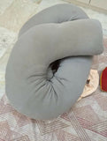 Experience unmatched comfort and support with this versatile grey Pregnancy Pillow for a restful sleep throughout your pregnancy!






