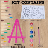 Our Canvas Painting kit offers a selection of diverse designs for kids to choose from, fostering the development of their creativity and artistic skills.