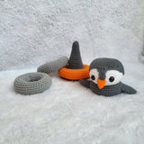 Crochet Penguin stacking Rings - PyaraBaby