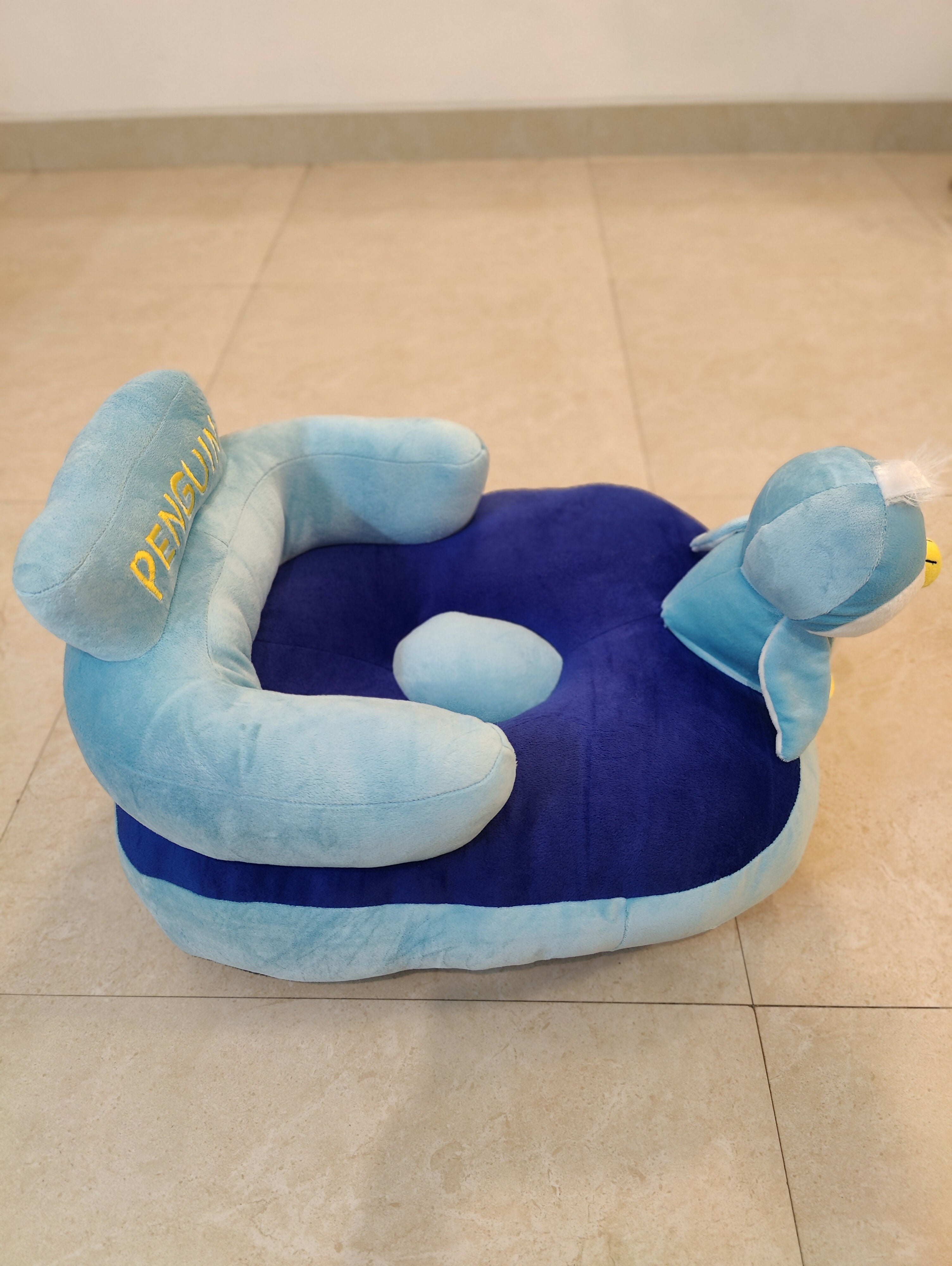 Babyhug Kids Penguin Shaped Sofa Chair - Blue - PyaraBaby