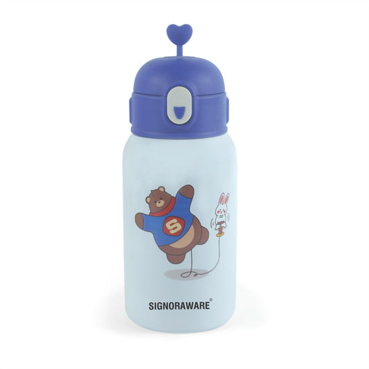 Keep your child's drinks fresh and at the ideal temperature with the Lovey Vacuum Insulated Kids Water Bottle—adorable, leak-proof, and perfect for everyday use!