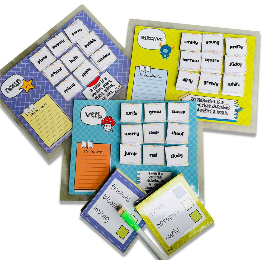 Adjective Noun Verb Sorting Activity - PyaraBaby