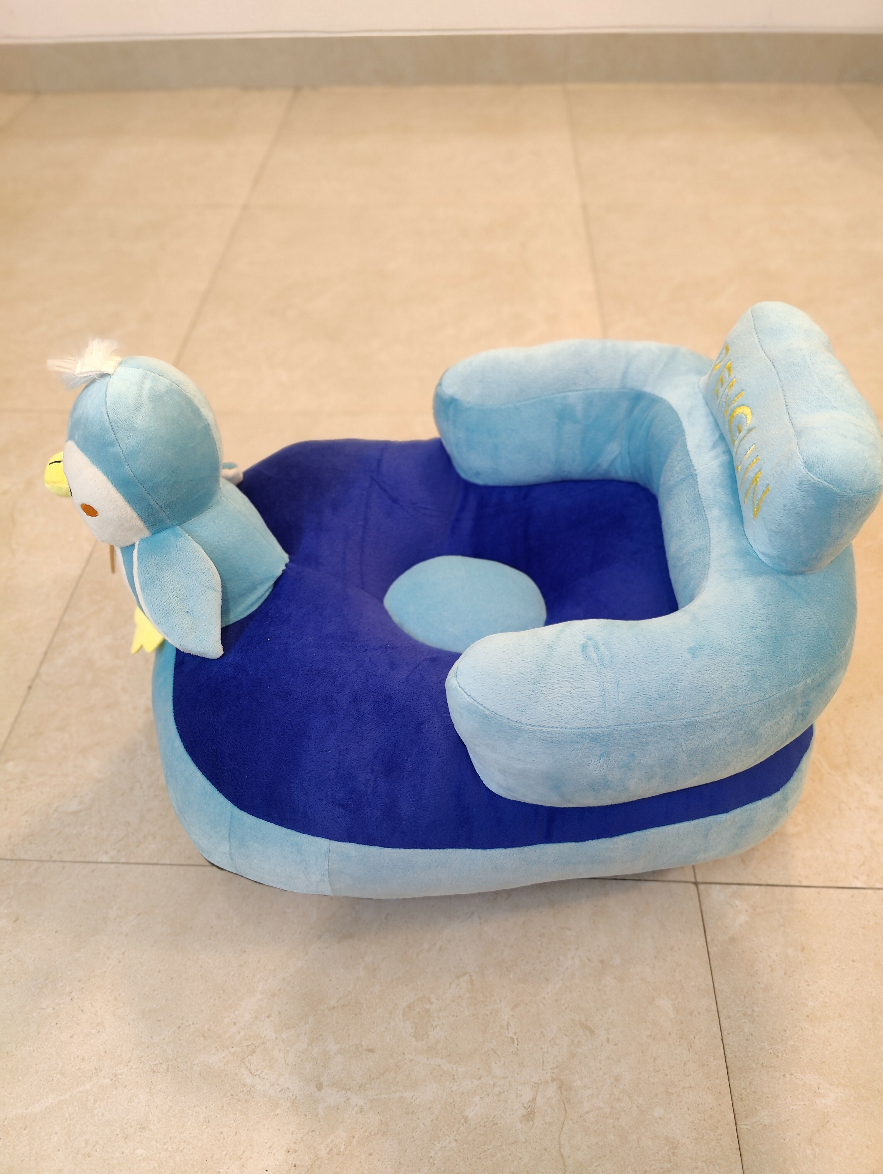 Babyhug Kids Penguin Shaped Sofa Chair - Blue - PyaraBaby