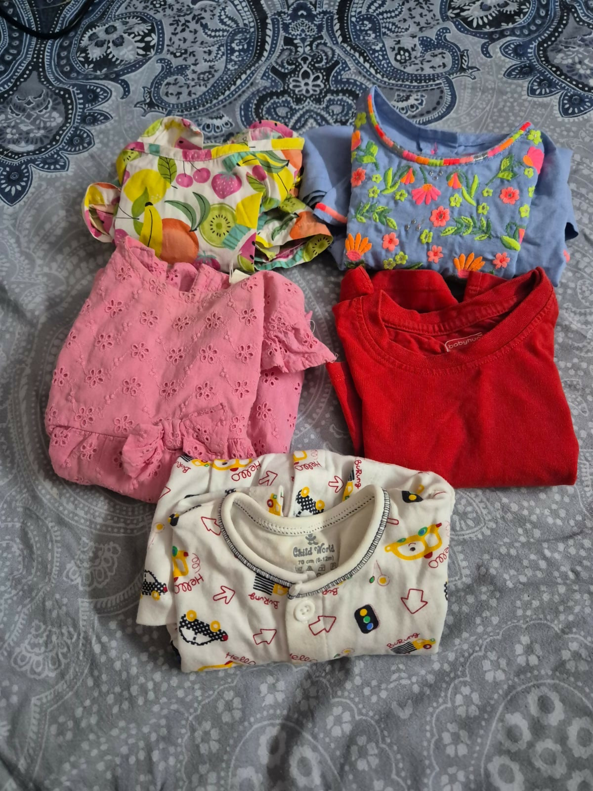 Combo Of 6 Summer Dresses For Girls for 6 month old