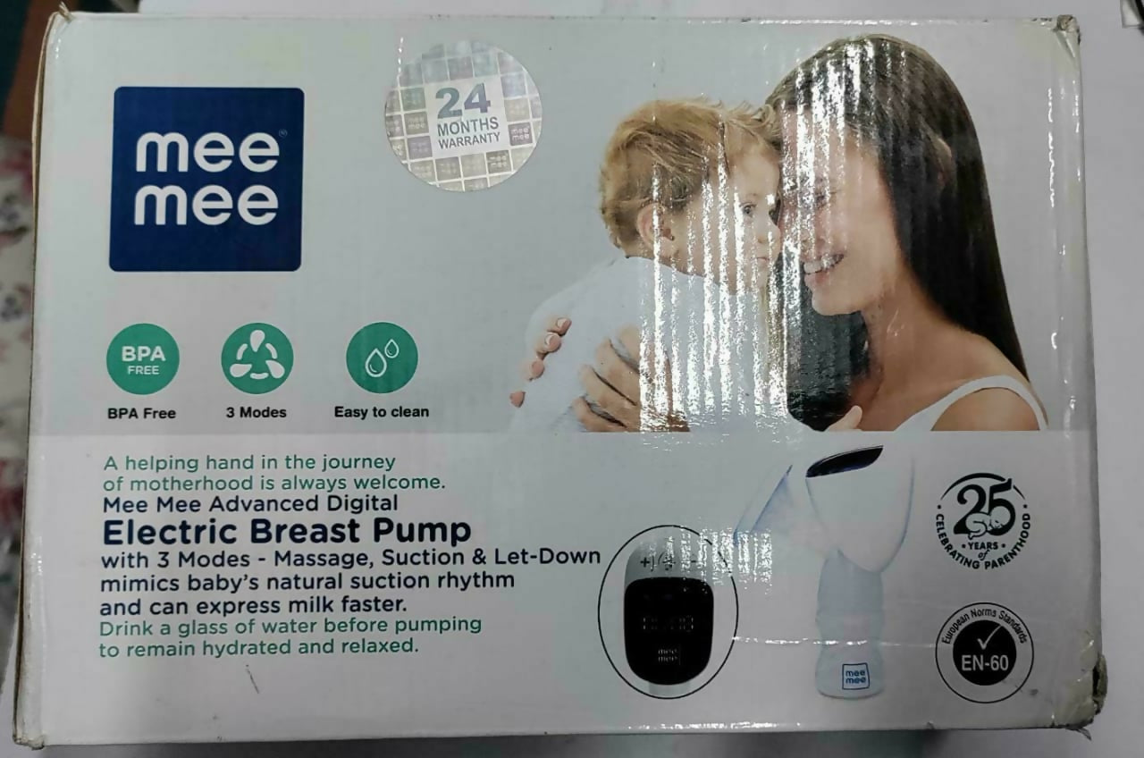 Experience the ultimate in breastfeeding convenience with the MEE MEE Advanced Electric Breast Pump - MM-80220B, combining advanced technology with user-friendly design for efficient and comfortable expression of breast milk.