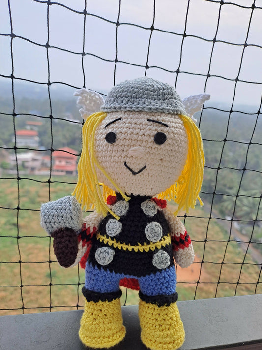 Crochet Handmade Thor Toy