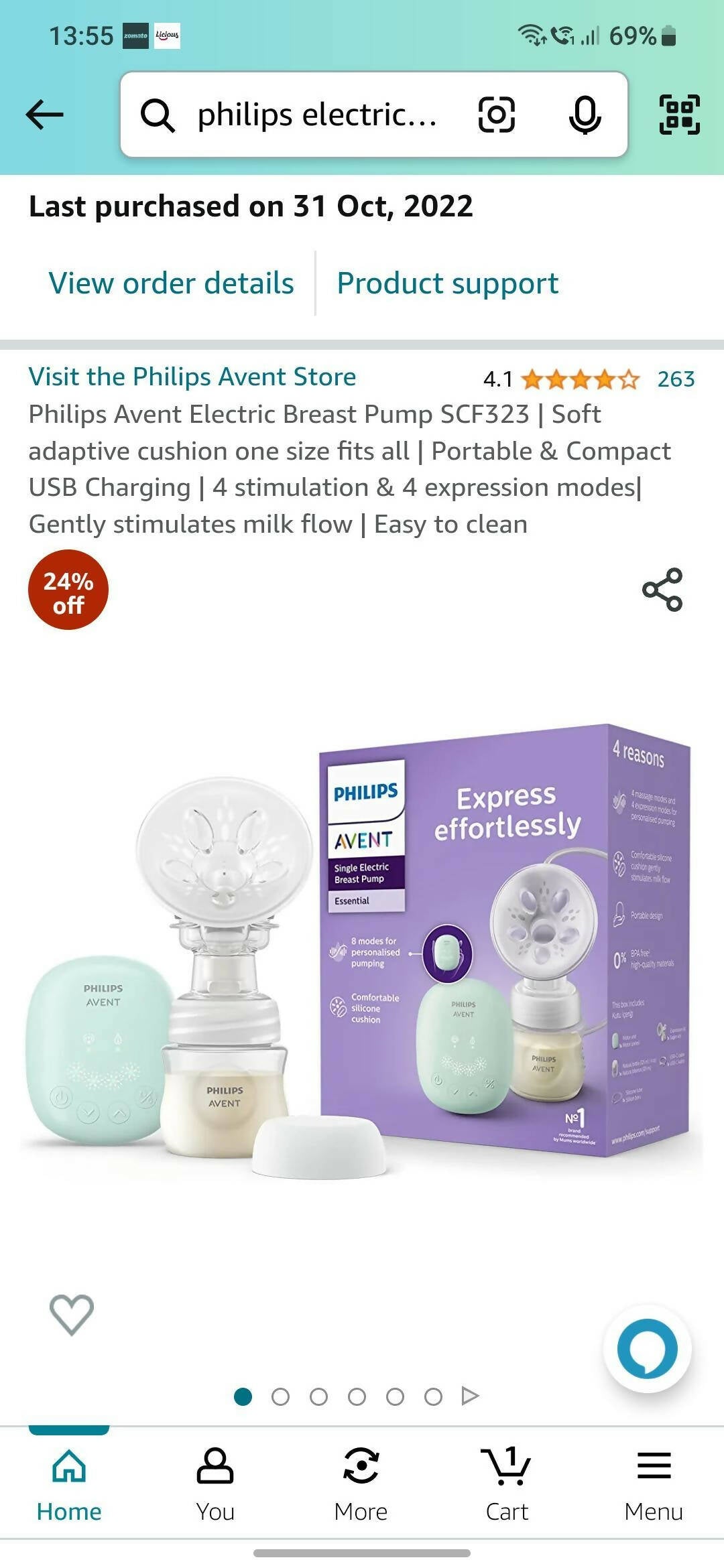 PHILIPS Avent Breast Pump - PyaraBaby