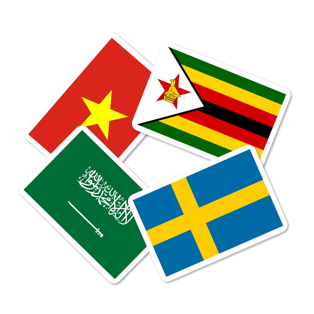 Flag 1 and flag 2 combo flashcards - PyaraBaby