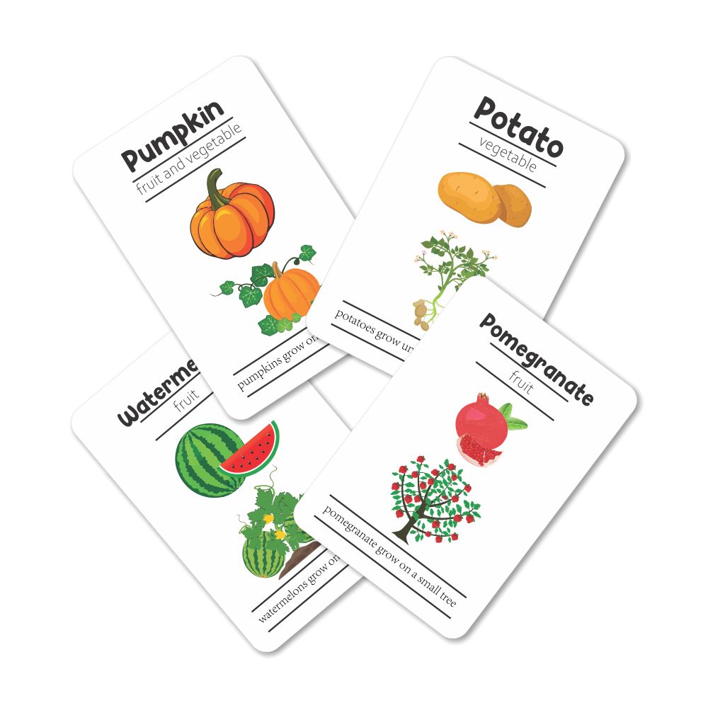 Fruits and Vegetables Flashcards - PyaraBaby