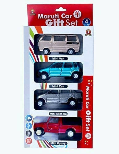 Cube Play Shinsei Sundaram Car Sets Toys for Boys Pull Back 4 Piece - PyaraBaby