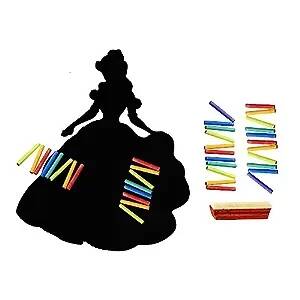 ILERANNGROW Princess Black Board, Educational Toy, Learning Board, Interactive Learning, Princess-themed Toy - PyaraBaby