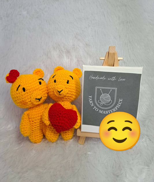 Crochet Handmade Couple of Pooh