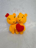 Crochet Handmade Cute Couple of Pooh 