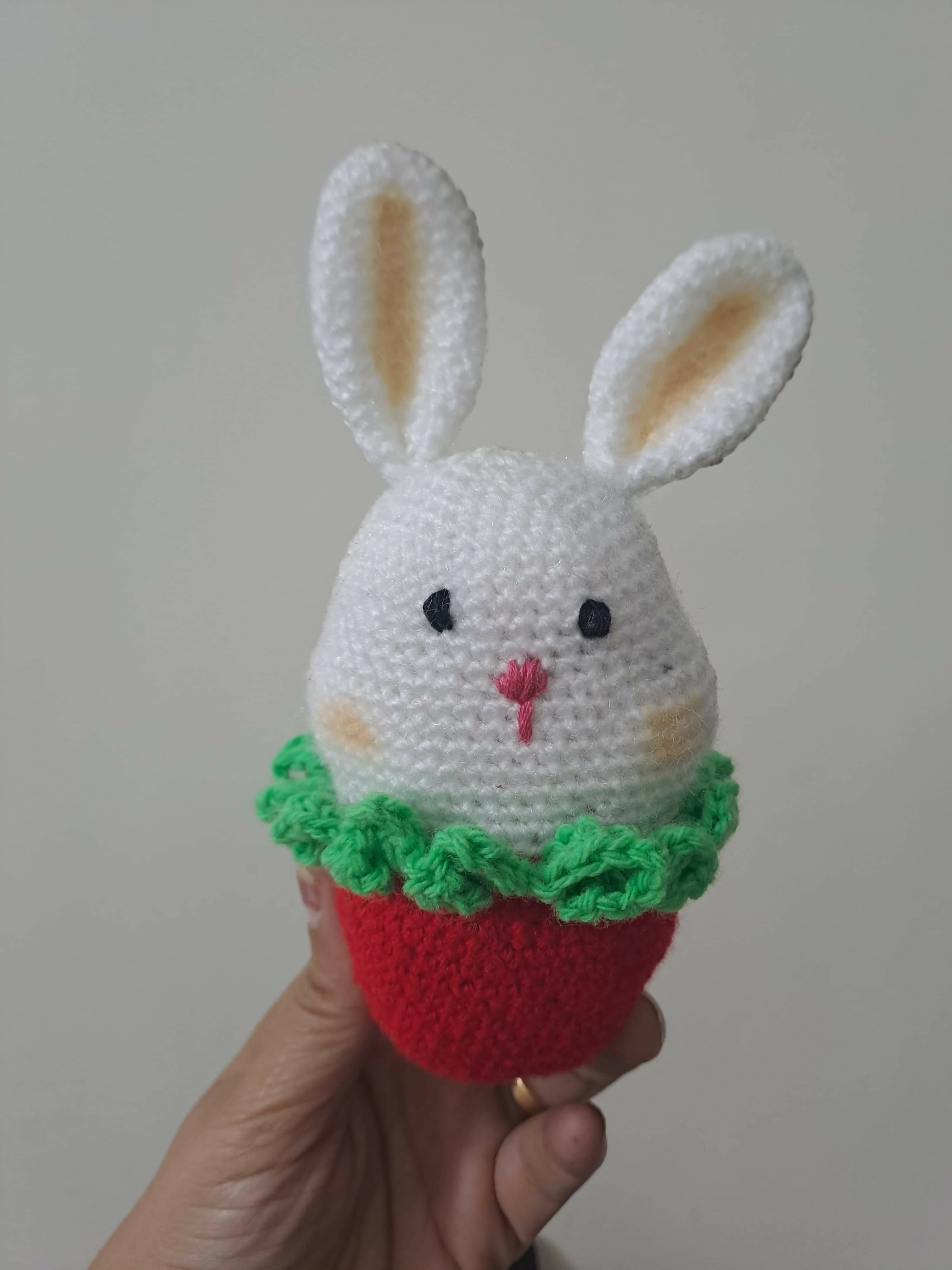 Crochet Handmade Easter Strawberry Bunny