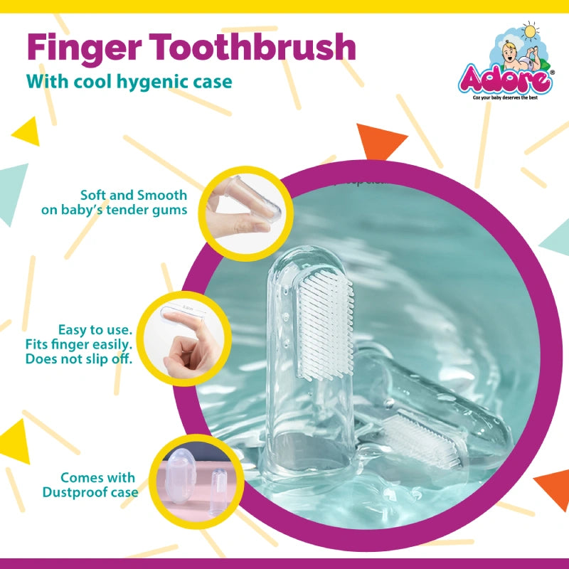 Finger Toothbrush with Case - PyaraBaby