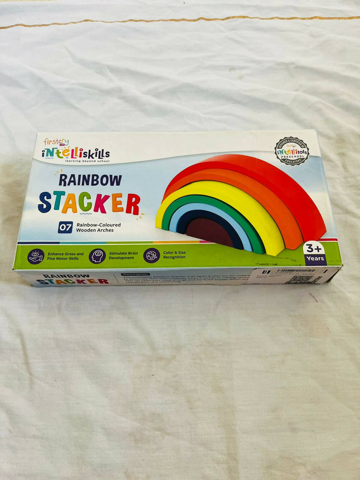 Explore colors and develop skills with our Rainbow Stacker Game - a fun and educational toy for little learners!