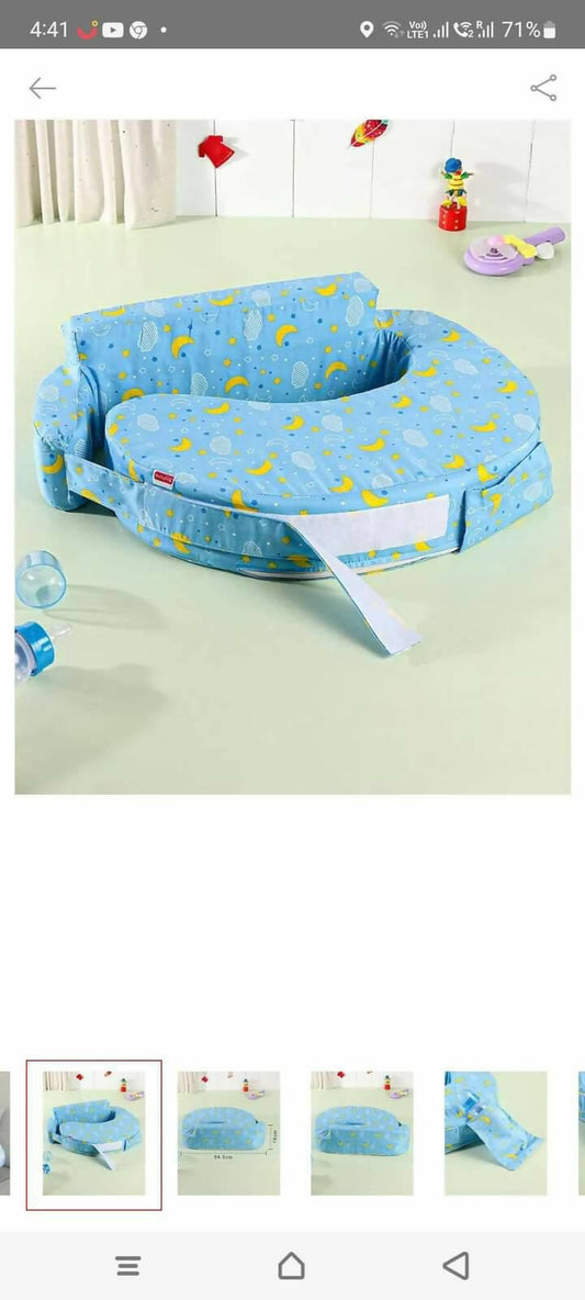 BABYHUG Feeding Pillow- Blue - PyaraBaby